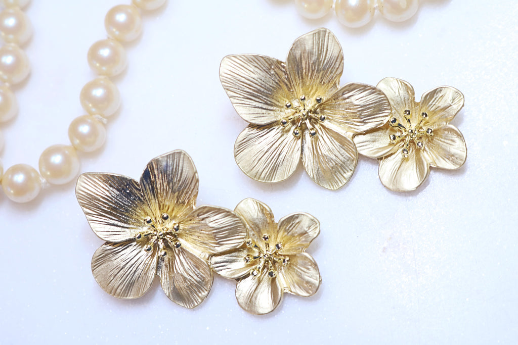 Featherington Flowers - Bridgerton Inspired Floral Earrings - Bali Moon Jewels