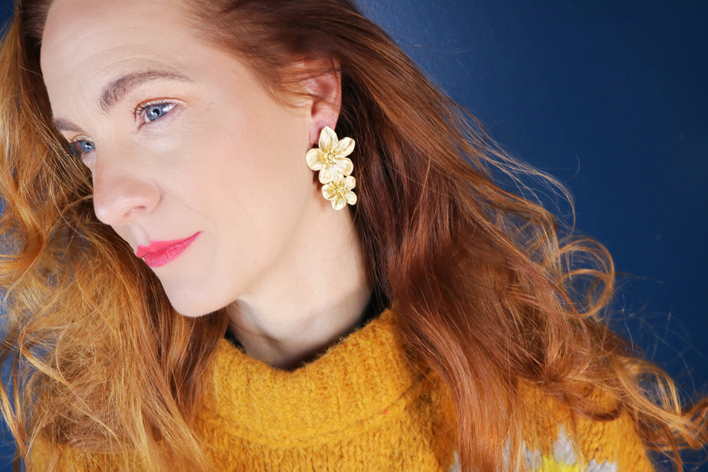 Featherington Flowers - Bridgerton Inspired Floral Earrings - Bali Moon Jewels