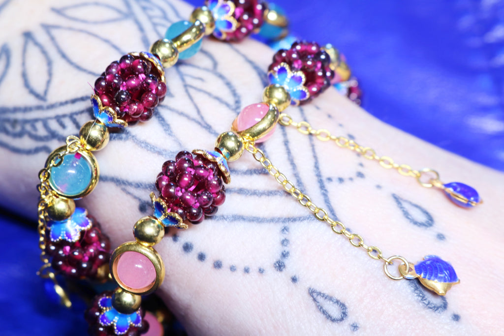 Raspberry Ripple Two-Layer Bracelet - Bali Moon Jewels | Sapphire Moon