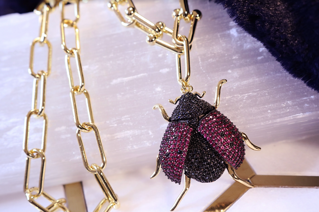 Ladybug Dreams Necklace - Bali Moon Jewels