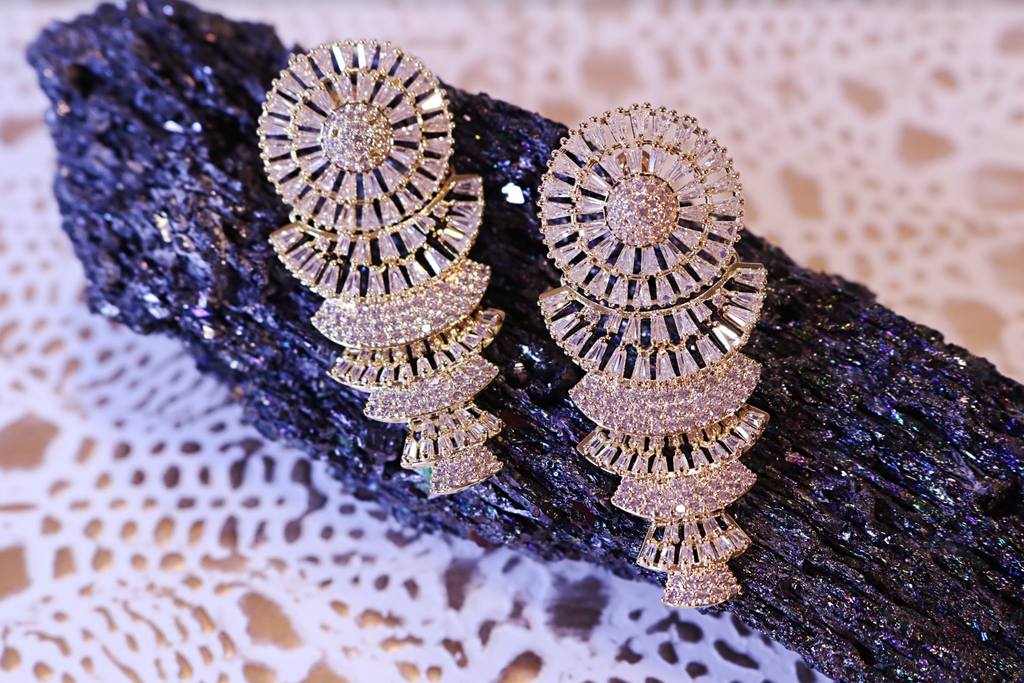 Burn For You - Bridgerton Inspired Crystal Earrings - Bali Moon Jewels